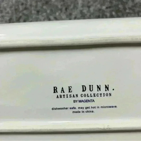 Rae Dunn Coffee Tea Cocoa Chai Tray Platter Ceramic Serving Dish Trinket Dish - Picture 5 of 5